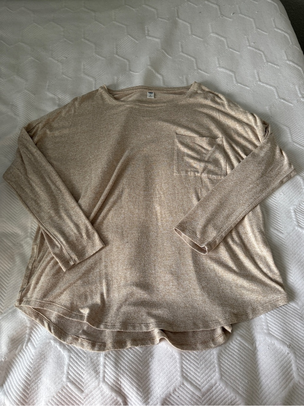 Old Navy Beige Scoopneck Pocket Sweater - Women